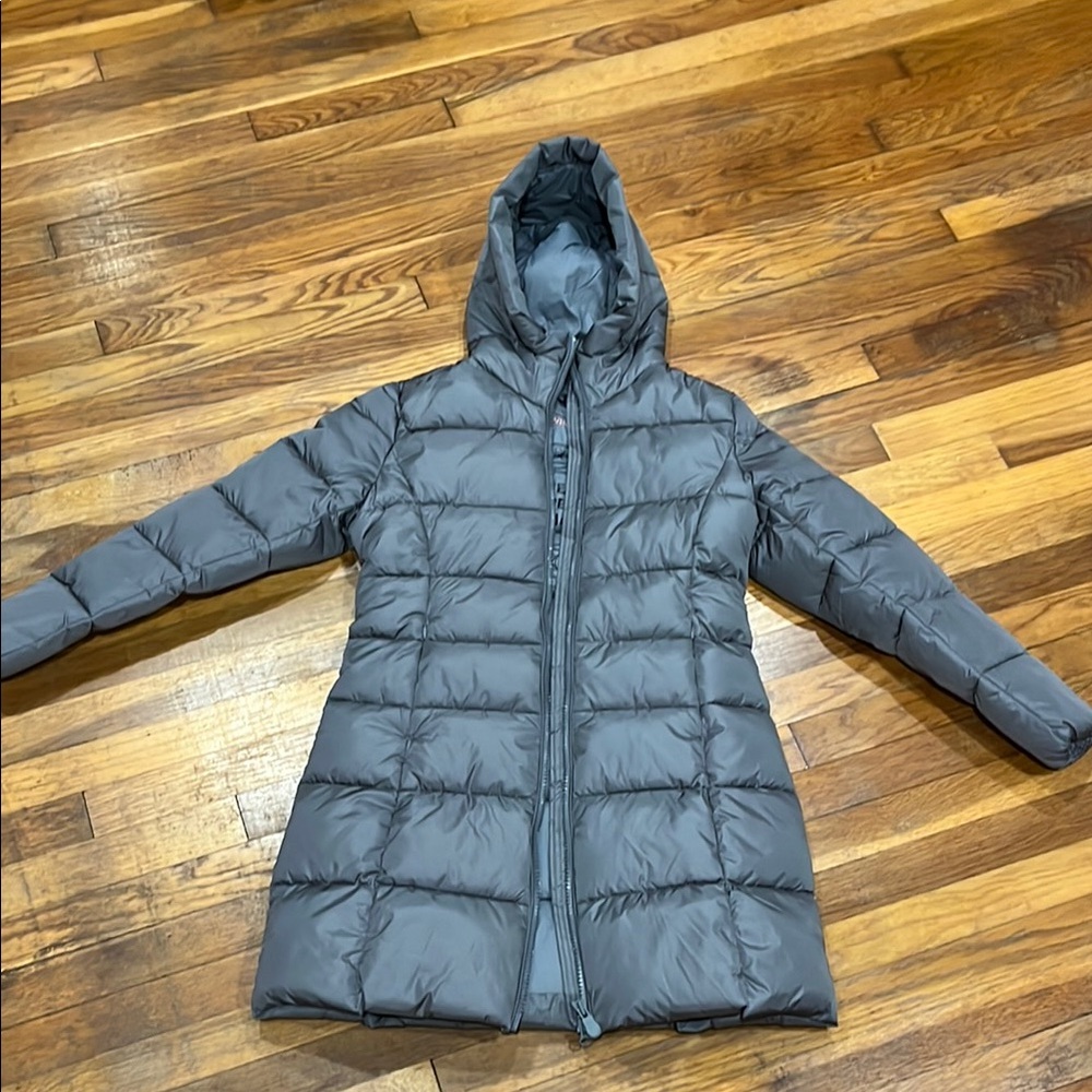 SAVE THE DUCK Charcoal Hooded Jacket
